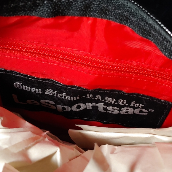 NEW Lesportsac Gwen Stefani 2nd Ed. White large Hella Hobo bag purse L A M B - Picture 3 of 9